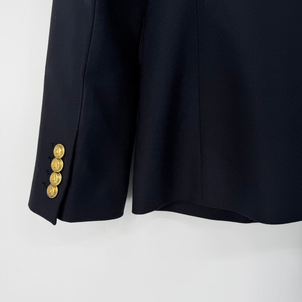 J. Crew Rhodes Blazer 100% Wool Single Breasted Gold Button Jacket Career Preppy - Picture 9 of 13